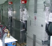 Descarga de equipos para retirada de amianto en Muskiz
